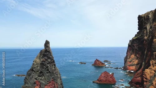 Dramatic Coastal Landscape of Ponta de Sao Lourenco, Madeira Island, Portugal.
