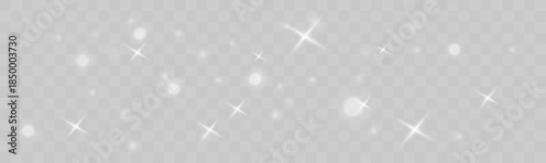 Soft white glitter dust glows with subtle bokeh sparkle. Floating powder adds elegance and light festive charm. Great overlay for Christmas and winter designs vector