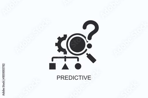 Predictive Icon Or Logo Isolated Vector Illustration