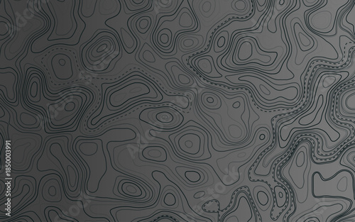 Topographic map backdrop. Conditional geography scheme and the terrain path. Contour line abstract background.