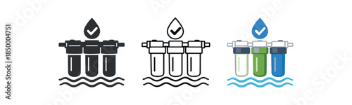 eco friendly innovation water purification system with filter lines