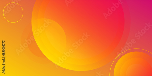 Abstract colored pink and yellow waves banner background. Creative illustration for poster, web, landing, page, cover, EPS 10