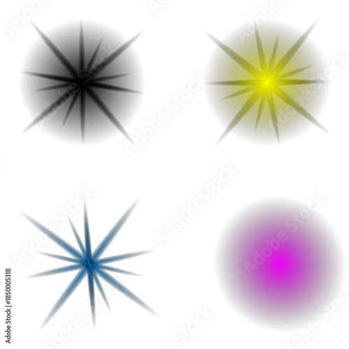 set of vector stars