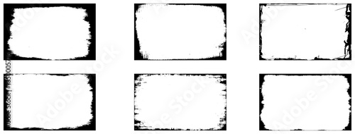 Grunge frames set templates.. Vector design illustration.
