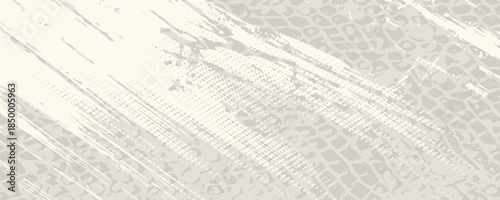 Crumpled ecru craft package paper texture. Abstract cream texture old paper background. Beige old cardboard backdrop. Vector illustration of grunge vintage note sheet or package.