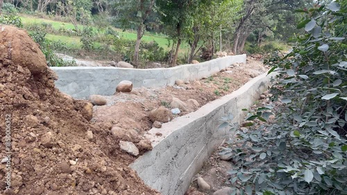 Land development works by labourers