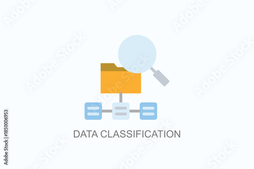 Data Classification Icon Or Logo Isolated Vector Illustration