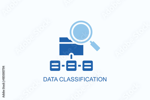 Data Classification Icon Or Logo Isolated Vector Illustration