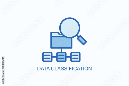 Data Classification Icon Or Logo Isolated Vector Illustration
