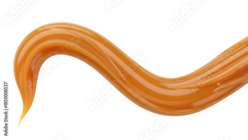 Photos Delicious caramel swirl isolated PNG on transparent background, sweet dessert to