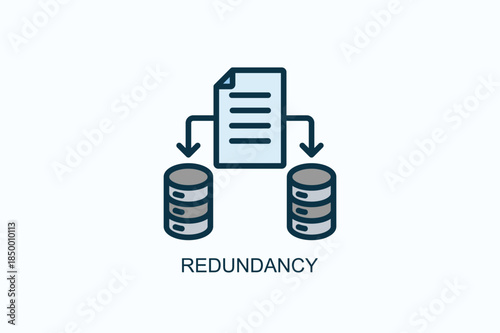 Redundancy Icon Or Logo Isolated Vector Illustration
