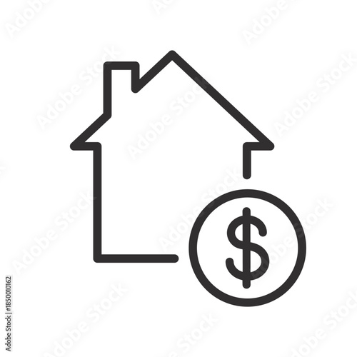 House for sale icon. Rent estate icons. Buy real, online listing vector symbol.