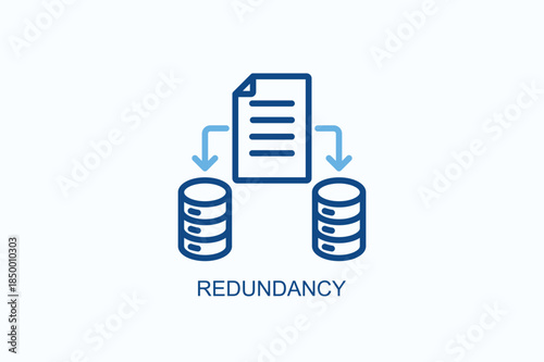 Redundancy Icon Or Logo Isolated Vector Illustration