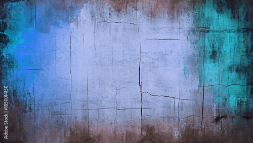 Multicolor cement wall texture background on old cracked concrete wall