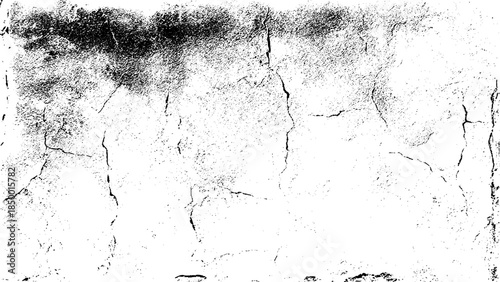 Grunge texture effect. Distressed overlay rough textured. Abstract vintage monochrome.