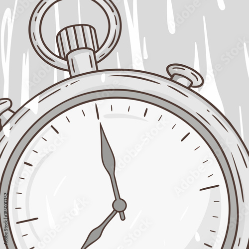 Frozen Stopwatch Icon Representing Timely Goals (1)