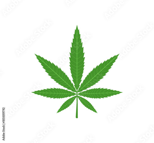 Marijuana or cannabis icon. Green marijuana vector illustration