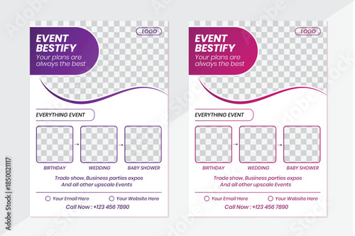 A new birthday event wedding event baby shower event flyer design with good quality print ready	