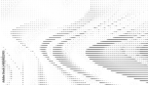 Black and white abstract transition pattern with smooth transition effect. Easily resized and recoloured at your discretion. Vector Format Illustration 