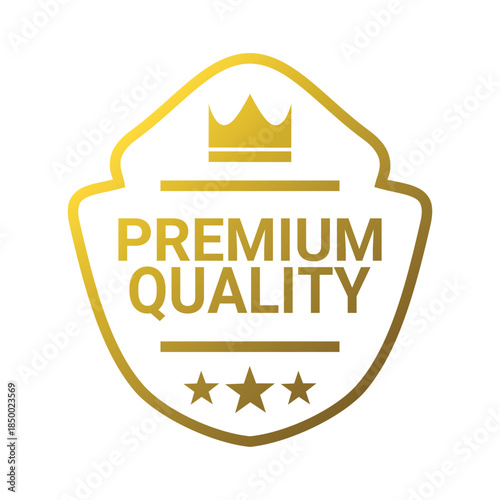 gold premium quality medal design. guarantee sign and symbol.