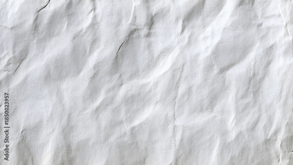 Obraz premium White crumpled recycle paper texture can be use as background