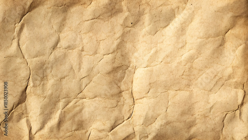 Brown vintage crumpled recycle paper texture can be use as background. Vector design.
