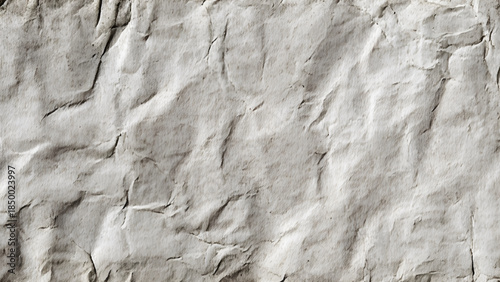 White crumpled recycle paper texture can be use as background. Vector design.
