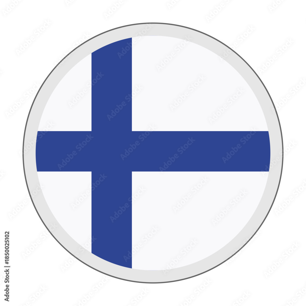 Obraz premium Finland Flag Icon