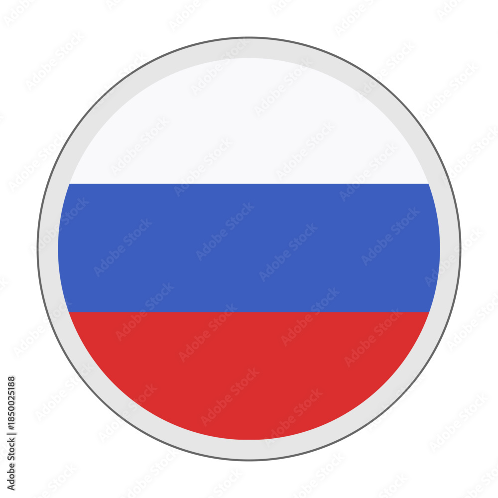Fototapeta premium Russia Flag Icon