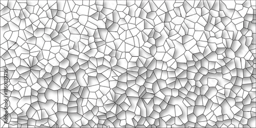 Abstract Spider Net Retro White Camouflage Seamless Vector Pattern with Grunge Texture, Broken Glass Cement kitchen decor, white marble bath floor. Seamless pattern with 3d shapes vector Vintage Illus