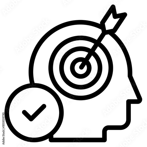 Achievment icon from business collection. Thin linear expert, business, management outline icon vector illustration	