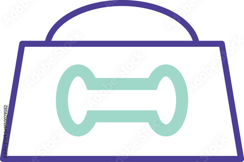 Pet food bag icon