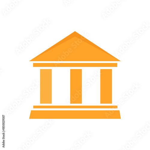 bank icon on white background
