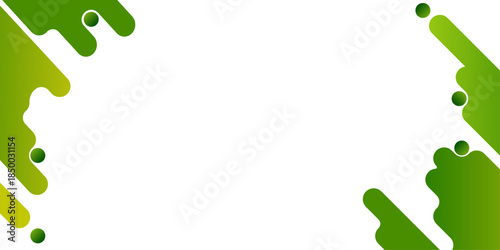 green abstract background with halftone dots and fluid shapes on a white frame, featuring a modern vibrant aesthetic for creative digital marketing, social media banners, and posters.