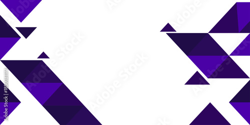 Modern Abstract Purple Triangle Geometric Background - Sophisticated Amethyst and Plum Polygonal Design for Corporate Branding and Minimalist Web Graphics on White