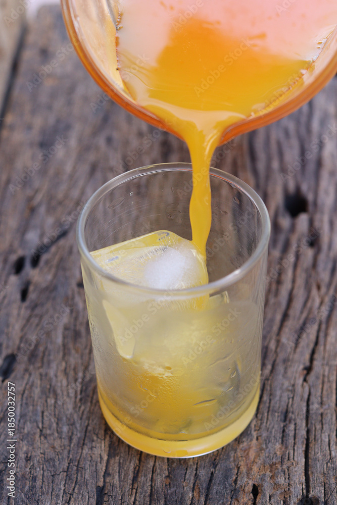 custom made wallpaper toronto digitalSoft drinks orange juice and iced in glass