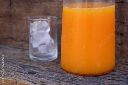 Wallpaper Mural Soft drinks orange juice and iced in glass Torontodigital.ca