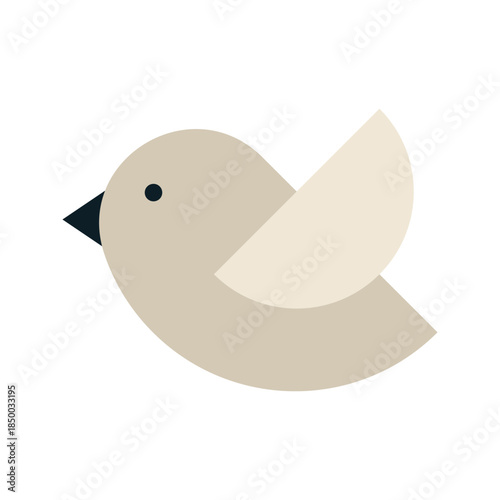 Geometric Christmas element. For invitation, poster, postcard, advertisement. Vector illustration, flat design