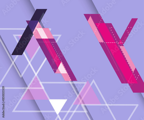 Abstract background of colored polygons