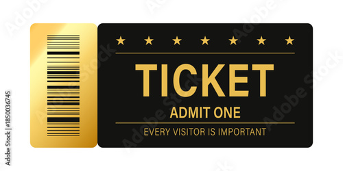 Design sparkle Ticket admit one template for invitation, event, etc.
