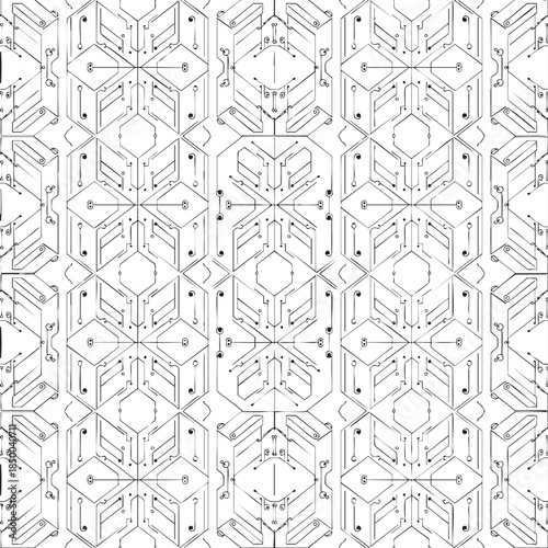 Futuristic Circuit Pattern for Technology and Innovation Designs
