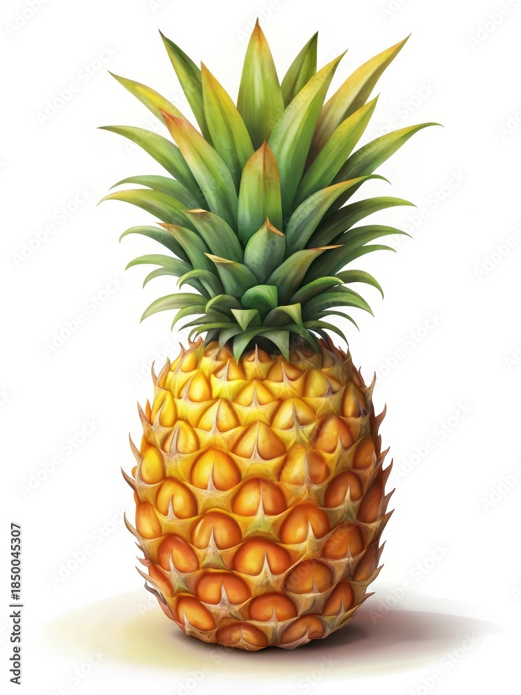 Fototapeta premium Fresh Ripe Whole Pineapple