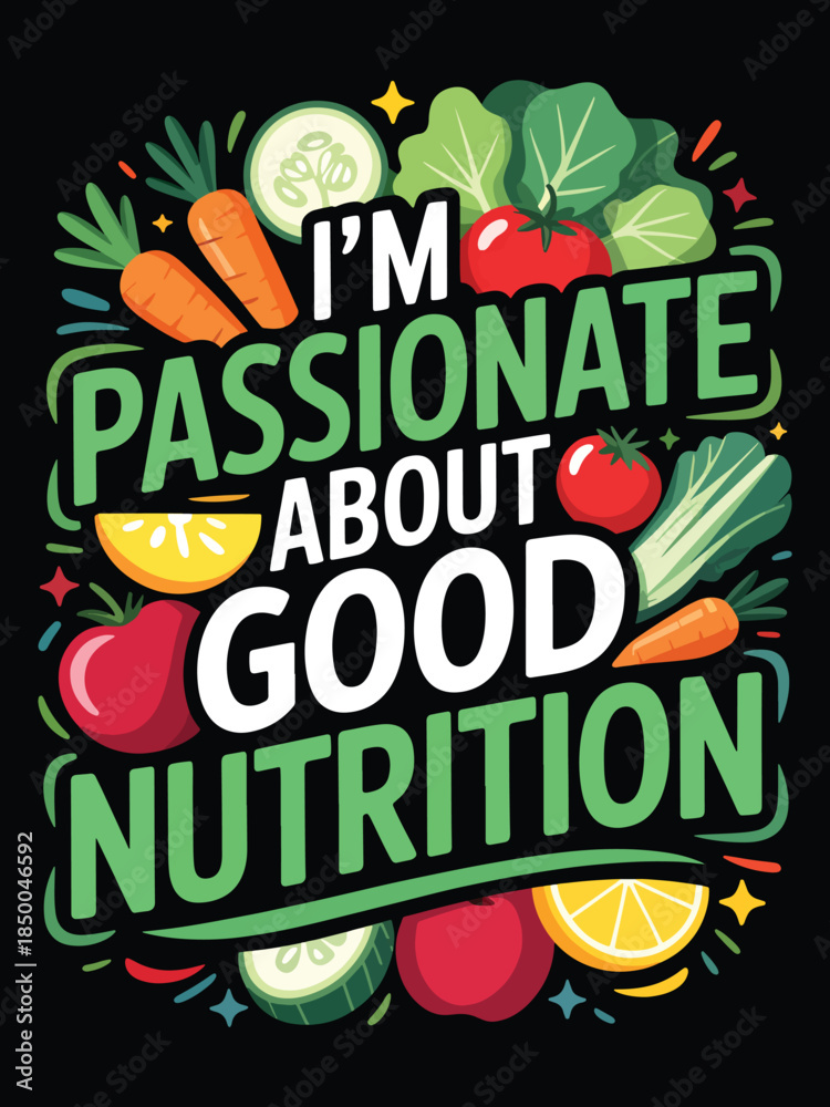 Fototapeta premium Food T-shirt design-3