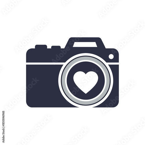 Red heart icon with a yellow star, symbolizing favorite, love, or rating on a white background.