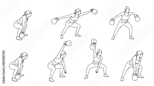 Kettlebell Exercises A Visual Guide to Strength Training and Fitness