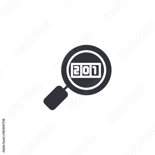 Energy inspection icon illustrating power analysis, consumption review, and smart utility performance evaluation.