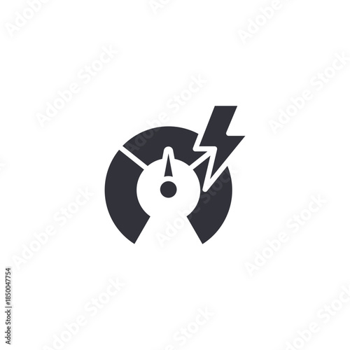 Energy efficiency cycle icon symbolizing power optimization, renewable integration, and sustainable smart energy management.