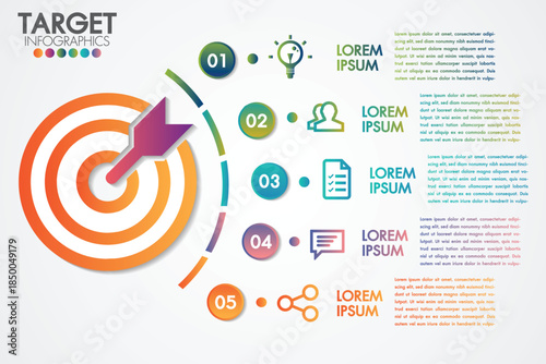 Target marketing strategy infographic