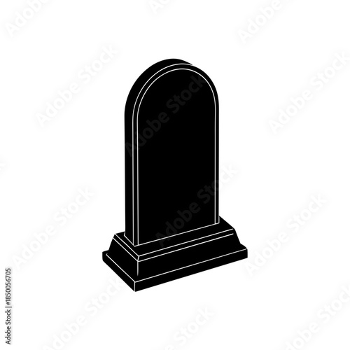 tombstone isolated on white background
