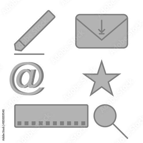 set of icons for web for email